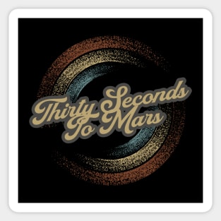 Thirty Seconds To Mars Circular Fade Sticker